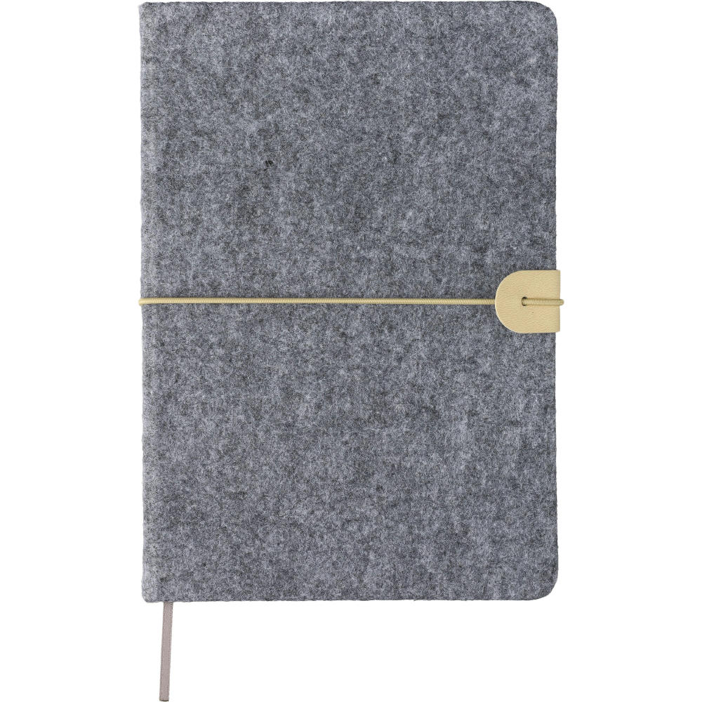 Notizbuch aus recyceltem Filz (A5) Dario