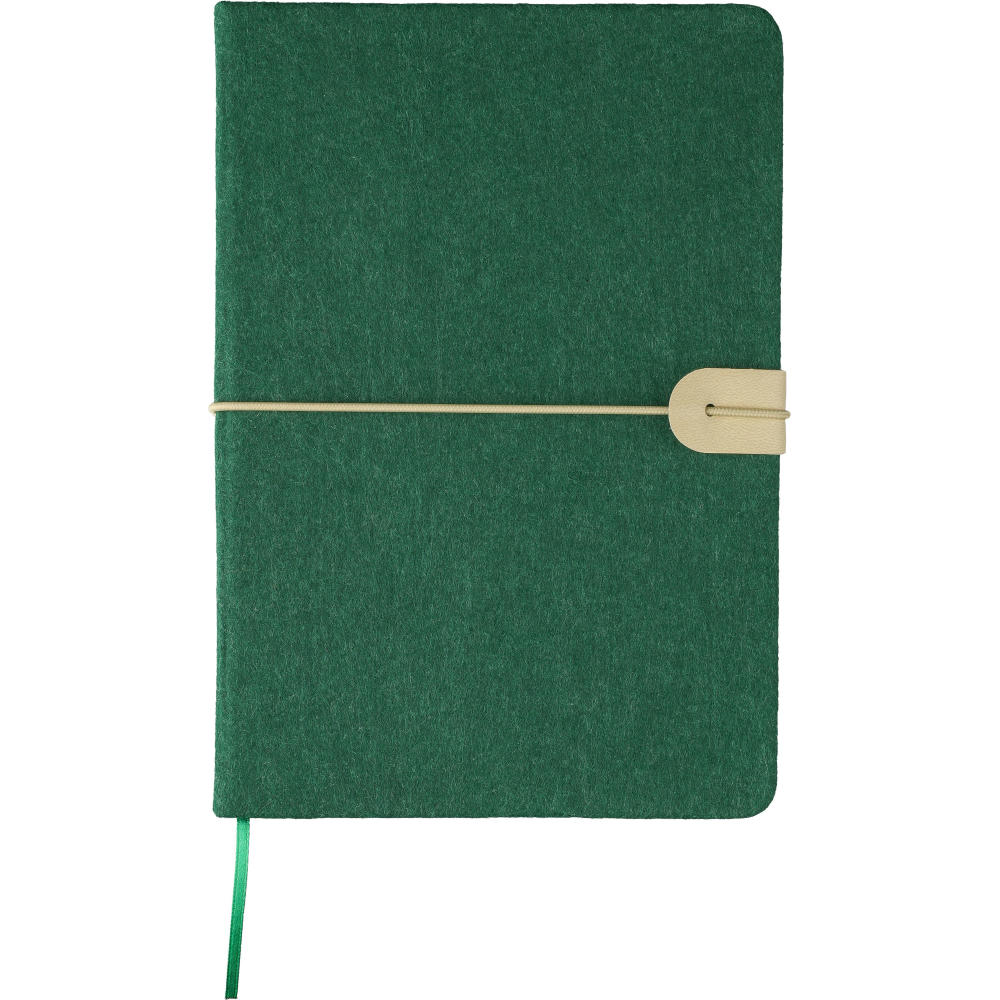 Notizbuch aus recyceltem Filz (A5) Dario