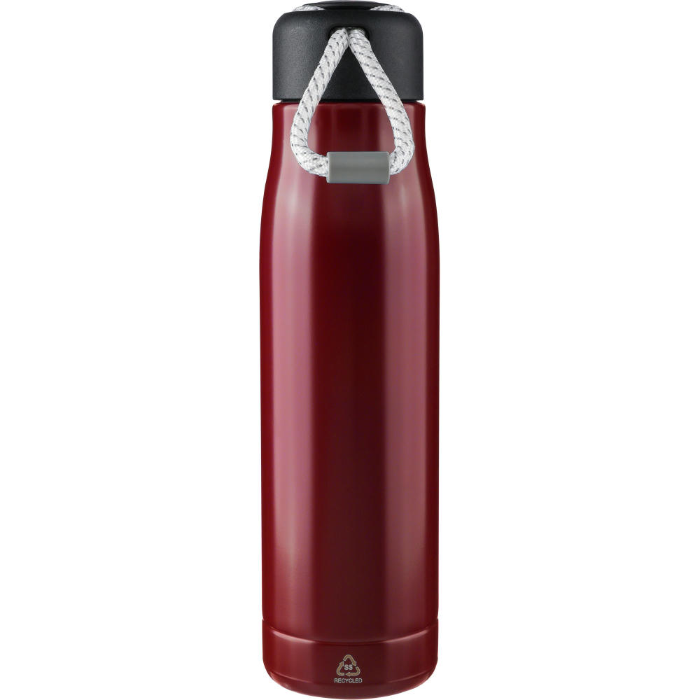 Doppelwandige Trinkflasche aus recyceltem Edelstahl (500 ml) Solene