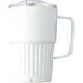 Recycelter Edelstahl-Reisebecher mit doppelter Wand (450 ml) von Calo