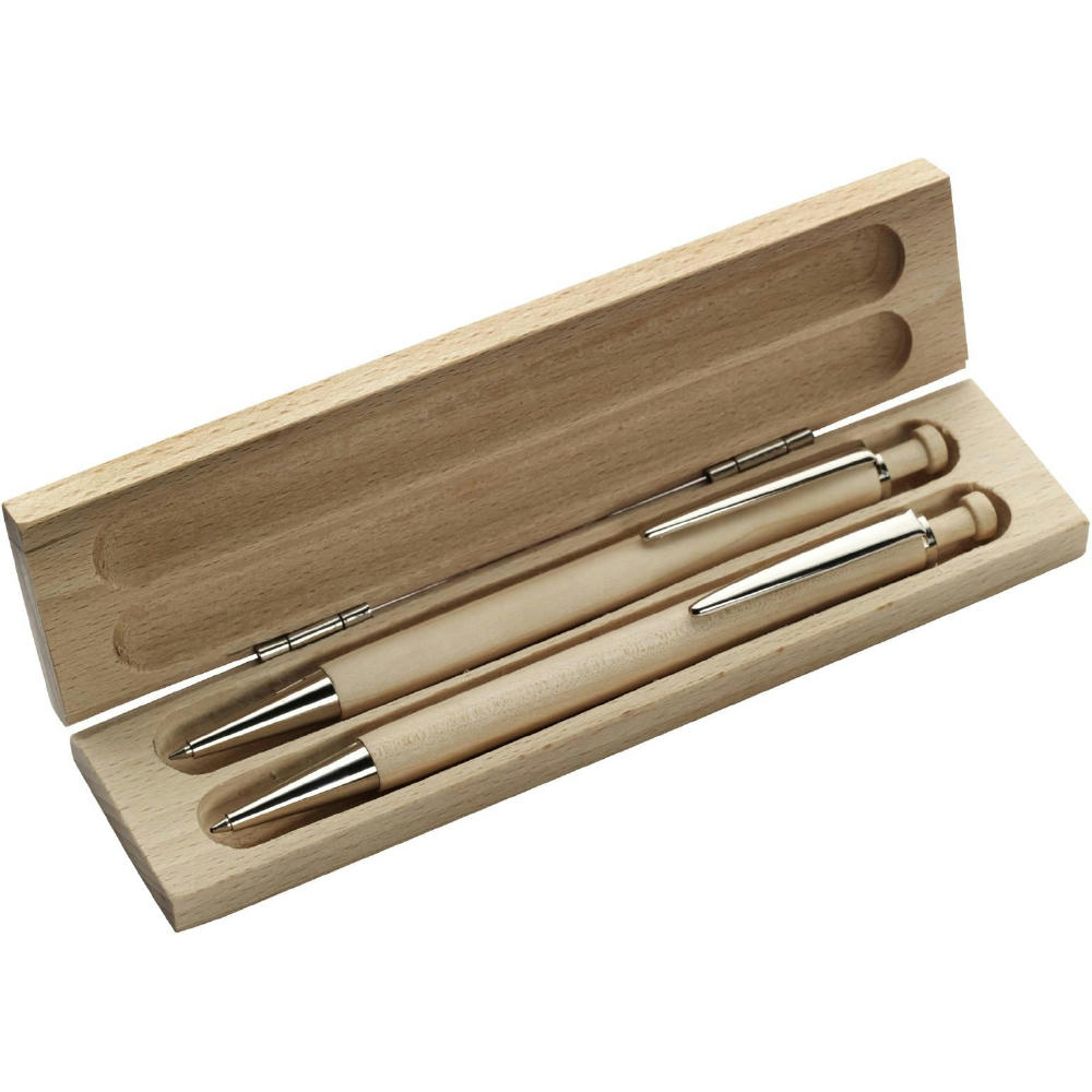 Schreibset Morris | Holzbox | Stift und Bleistift