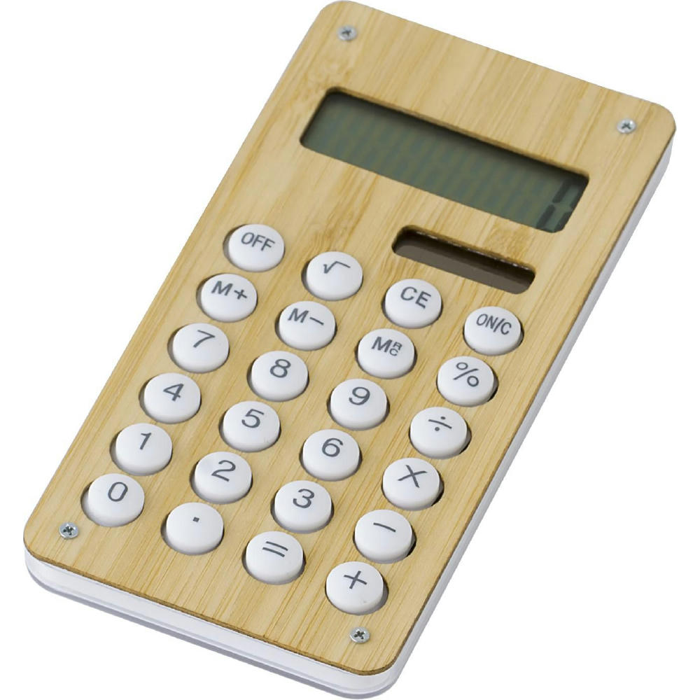 Taschenrechner Thomas | Bambus | Solar