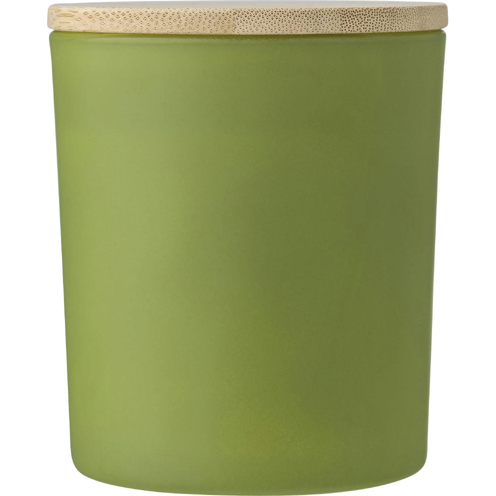 Kerze Josiah | Glas mit Bambusdeckel | Sojawachs | 280 g