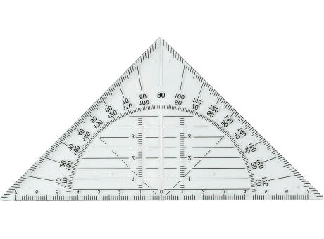 Geodreieck aus Kunststoff Jaden