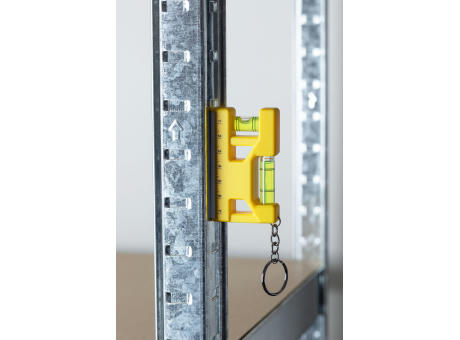 Schlüsselanhänger Wasserwaage Indira aus recyceltem ABS