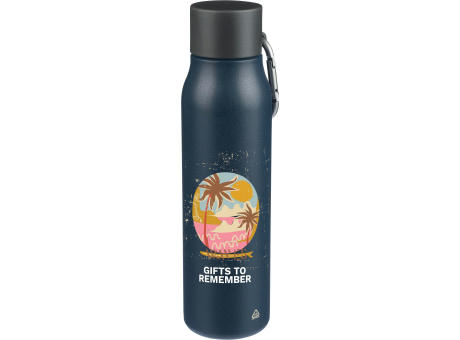 Doppelwandige Trinkflasche aus recyceltem Edelstahl (600 ml) Cassian