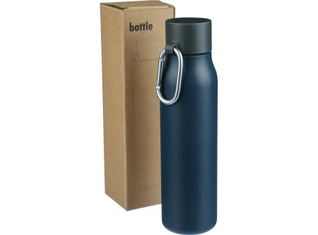 Doppelwandige Trinkflasche aus recyceltem Edelstahl (600 ml) Cassian