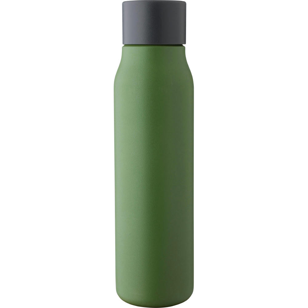 Doppelwandige Trinkflasche aus recyceltem Edelstahl (600 ml) Cassian