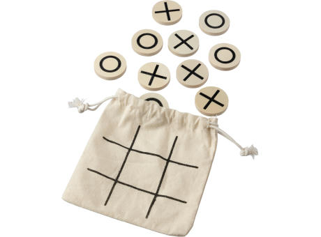 Natürliches Holz-Tic-Tac-Toe-Spiel Waltraud