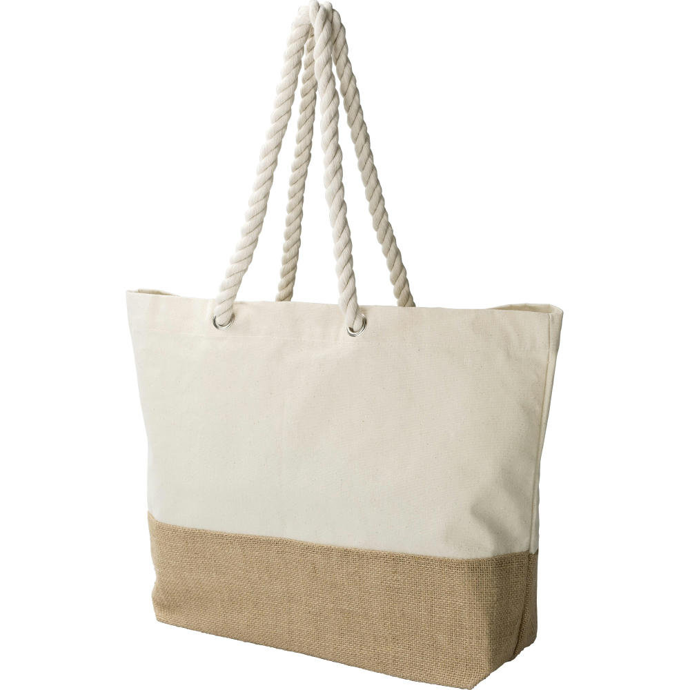 Einkaufstasche Diego | Baumwolle 280 g/m² | Juteboden