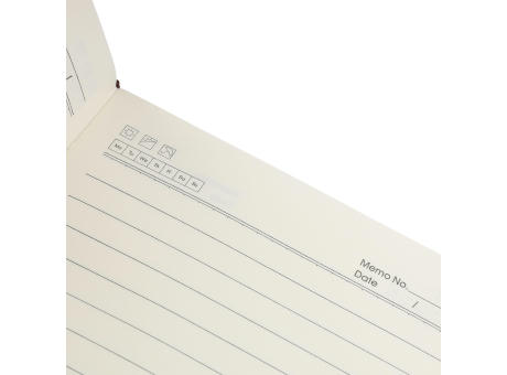 Recyceltes PU-Notizbuch (A5) Elian