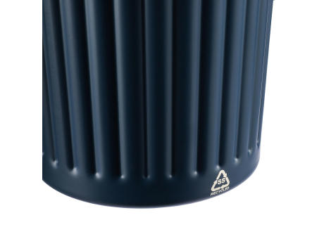 Recycelter Edelstahl-Reisebecher mit doppelter Wand (450 ml) von Calo