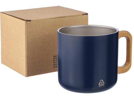 Doppelwandiger Becher aus recyceltem Edelstahl 400 ml Dwight