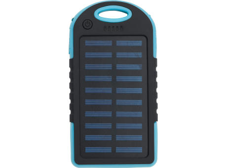 Gummierte ABS Solar-Powerbank Arin