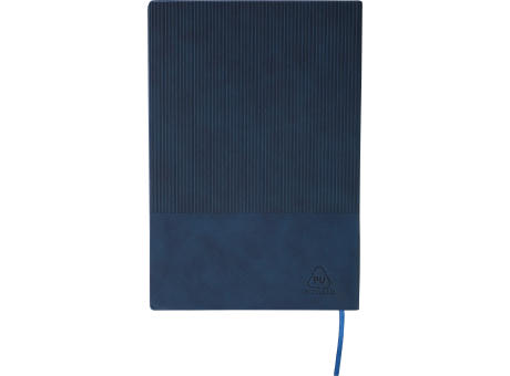 Recyceltes PU-Notizbuch (A5) und Kugelschreiber-Set Tarek