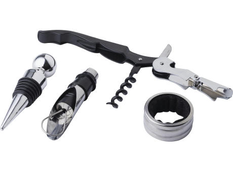 Weinset aus PU mit Korkoptik Milana