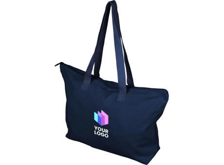 Tragetasche aus recyceltem Polycotton (330 g/m2) Malina