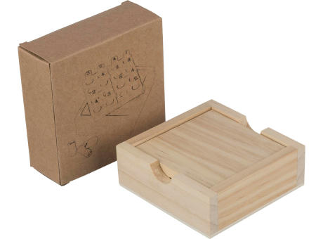 Mini-Sudoku-Set aus Kiefernholz Kenza
