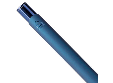 Recycelter Aluminium-Kugelschreiber mit Gummibeschichtung Anisa