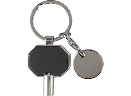 Schlüsselanhänger aus recycelter Zinklegierung mit Heizkörperentlüfter Mara