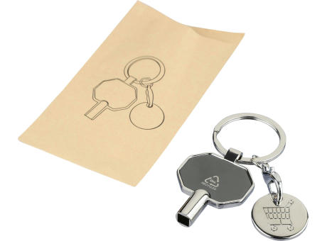 Schlüsselanhänger aus recycelter Zinklegierung mit Heizkörperentlüfter Mara