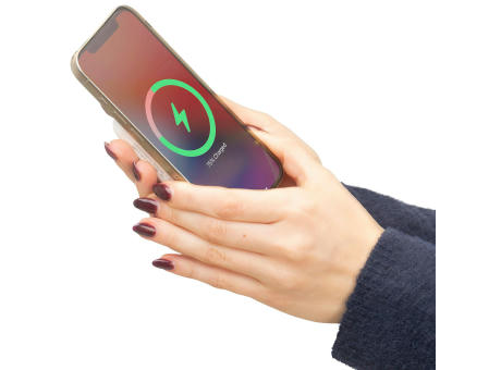 Recycelte ABS-Powerbank mit kabellosem Ladegerät Miren