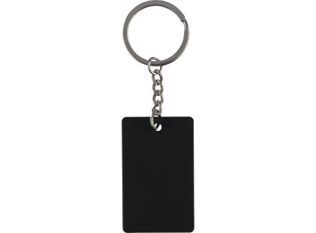 Recycelter Edelstahl-Schlüsselanhänger in Rechteckform Jax