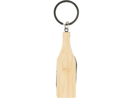 Bambus-Multifunktionswerkzeug-Schlüsselanhänger Inaya