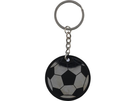 Schlüsselanhänger in Form eines Fußballs aus recyceltem Edelstahl von Ciro
