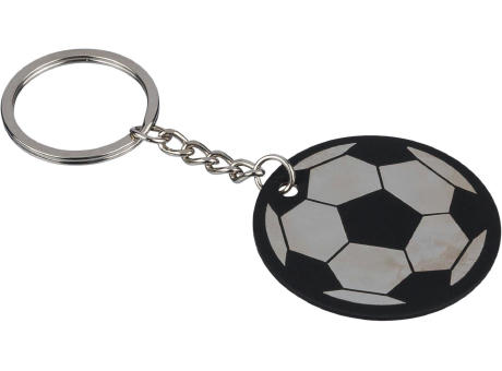Schlüsselanhänger in Form eines Fußballs aus recyceltem Edelstahl von Ciro