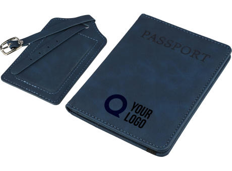 Recycelter PU-Passhalter und Kofferanhänger Zani