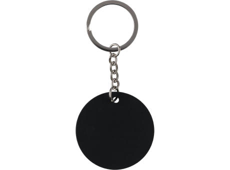 Recycelter runder Schlüsselanhänger aus Edelstahl Risa