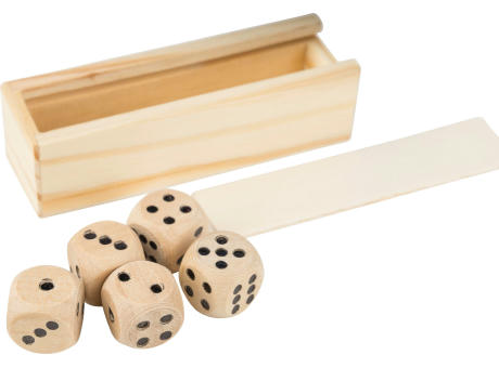 Buchenholz-Würfelspiel Celine