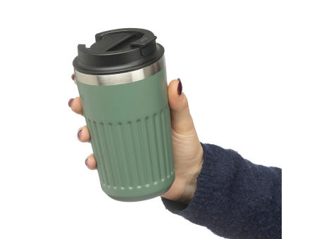 Reisebecher aus recyceltem Edelstahl (400 ml) Chiara