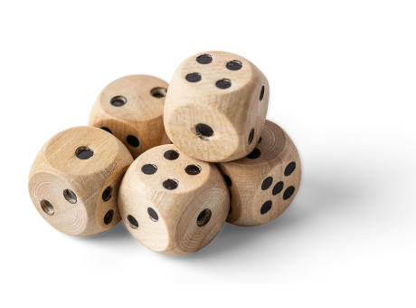 Buchenholz-Würfelspiel Celine