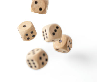 Buchenholz-Würfelspiel Celine