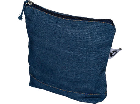 Kosmetiktasche aus recyceltem Denim Orin