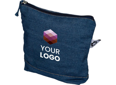 Kosmetiktasche aus recyceltem Denim Orin