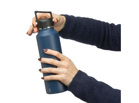 Recycelte doppelwandige Edelstahlflasche (600 ml) Mace