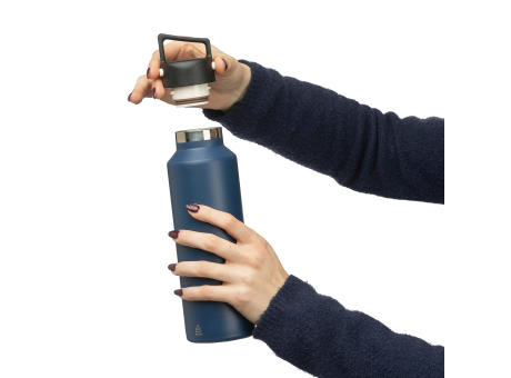 Recycelte doppelwandige Edelstahlflasche (600 ml) Mace