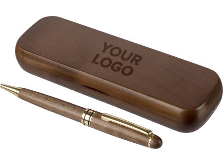 Walnussholz-Drehkugelschreiber Noa