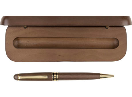 Walnussholz-Drehkugelschreiber Noa