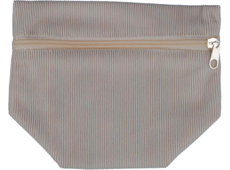 Kosmetiktasche aus Cord mit Reißverschluss Tia