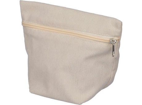 Kosmetiktasche aus Cord mit Reißverschluss Tia