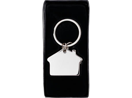 Schlüsselanhänger aus Zink-Aluminium in Hausform Amaro