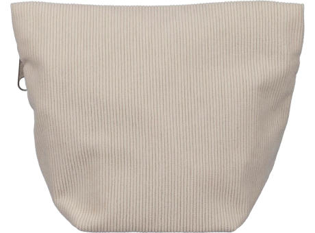 Kosmetiktasche aus Cord mit Reißverschluss Tia