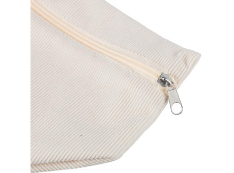 Kosmetiktasche aus Cord mit Reißverschluss Tia