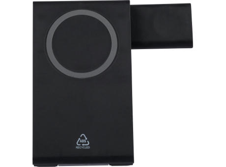 Recyceltes ABS 3-in-1 magnetisches kabelloses Ladegerät Valerio