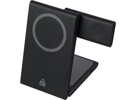 Recyceltes ABS 3-in-1 magnetisches kabelloses Ladegerät Valerio