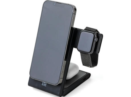 Recyceltes ABS 3-in-1 magnetisches kabelloses Ladegerät Valerio